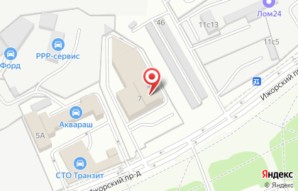 ЗАО Банкомат, Банк ВТБ 24 в Ижорском проезде на карте