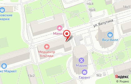 Салон оптики Глазочки на метро Кунцевская на карте