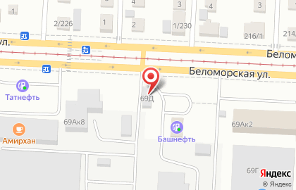 Автомойка Авто Бокс на Беломорской улице на карте