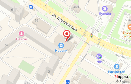 Микрокредитная компания Золотофф на улице Винокурова на карте