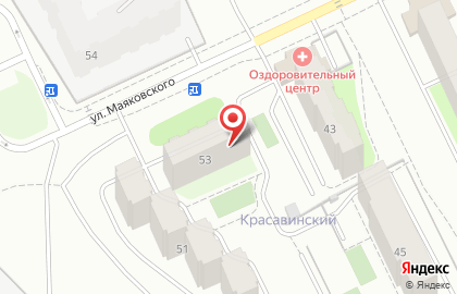 Жилой комплекс Красавинский на улице Маяковского на карте