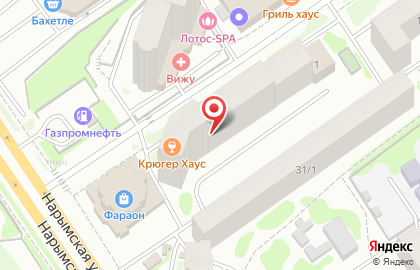 Салон красоты Сапфир в Заельцовском районе на карте