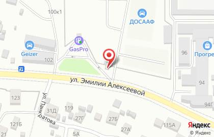 Шиномонтажная мастерская на улице Эмилии Алексеевой на карте