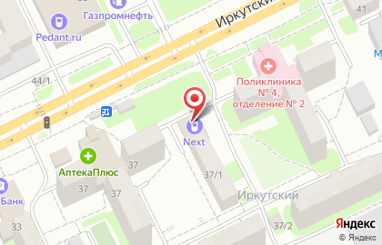 Торгово-сервисный центр Next на Иркутском тракте на карте