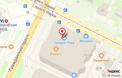 Салон продаж и обслуживания Теле2 на Гражданском проспекте на карте
