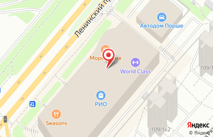Сеть йогурт-баров Frenzy на метро Проспект Вернадского на карте