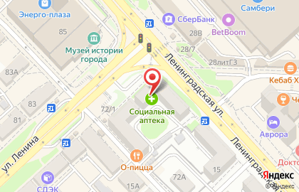 Мужская парикмахерская Мужское место на улице Ленина на карте