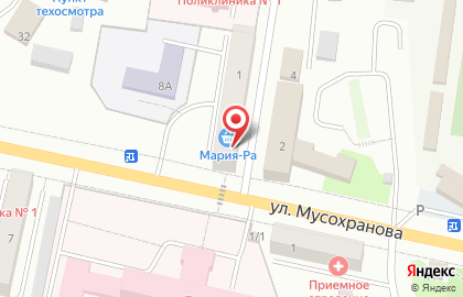 Супермаркет Мария-Ра в Ленинск-Кузнецком на карте