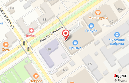 Мебельный салон ФаворитЪ М на проспекте Ленина на карте