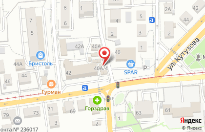 Магазин Русский хлеб в Центральном районе на карте