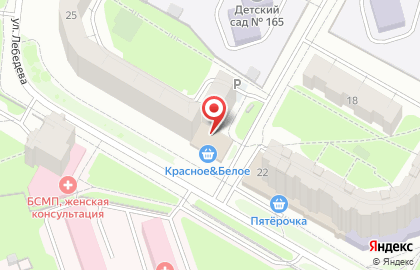 Сахарок на улице Лебедева на карте