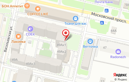 Салон массажа Тайский Spa на Московском проспекте, 49а на карте