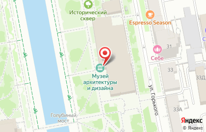 Уральский государственный архитектурно-художественный университет на площади 1905 года на карте