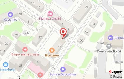 Продуктовый магазин в Калининграде на карте