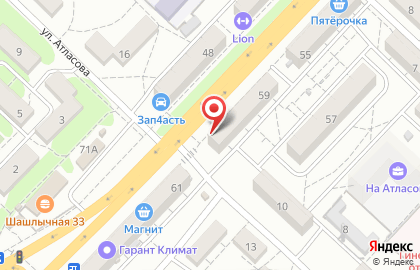 Магазин товаров для салонов красоты Форвард в Краснооктябрьском районе на карте