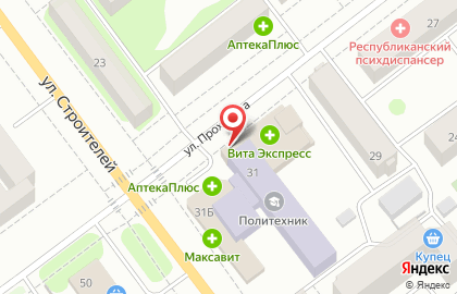 Салон оптики на улице Прохорова на карте