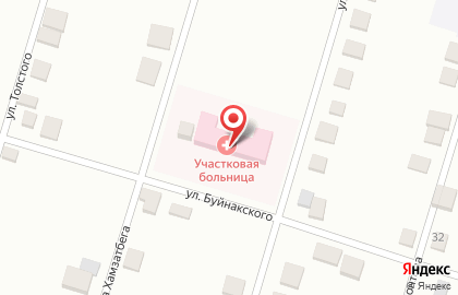 Участковая больница с. Чиркей на улице Буйнакского на карте