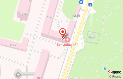 Клиническая больница Староволынская при Управления делами Президента РФ в Москве на карте
