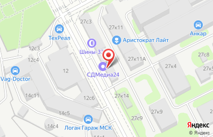Типография Грин Принт на улице Буракова на карте