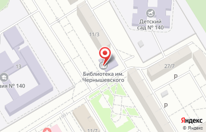 Библиотека им. Н.Г. Чернышевского на улице Дмитриева на карте