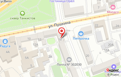 Магазин косметики в Орле на карте