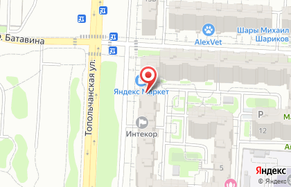 Солнечный берег в Кировском районе на карте
