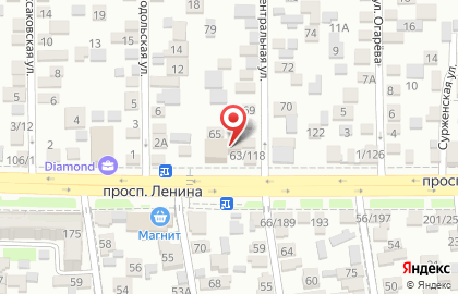 Частное охранное предприятие Рысь на проспекте Ленина на карте