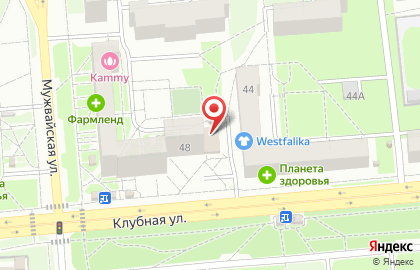 Магазин пчеловодческой продукции Тенториум на Клубной улице на карте