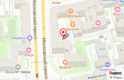 ЗАО Банкомат, Кредит Европа Банк на Московском проспекте на карте