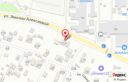 СТО в Барнауле на карте