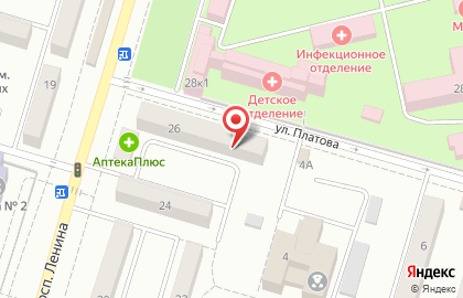 Агентство недвижимости Фортуна на проспекте Ленина на карте