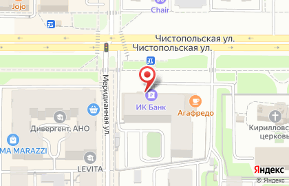 Банкомат ИК банк на Чистопольской улице на карте