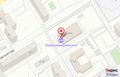 Физкультурно-оздоровительный комплекс Орджоникидзевский в Орджоникидзевском районе на карте