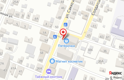 Супермаркет Пятёрочка на улице Сакко и Ванцетти на карте