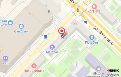 Магазин разливного пива Amadeus на площади Карла Маркса на карте