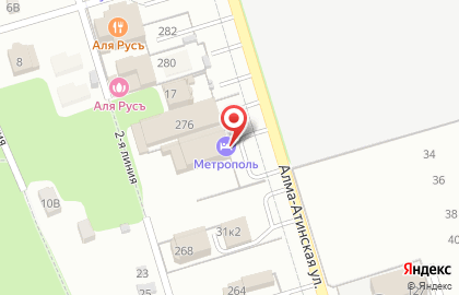 Гостиница Метрополь на Алма-Атинской улице на карте