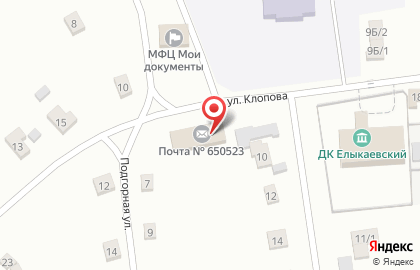 Участковый пункт полиции с. Елыкаево, Управление МВД России по г. Кемерово на карте