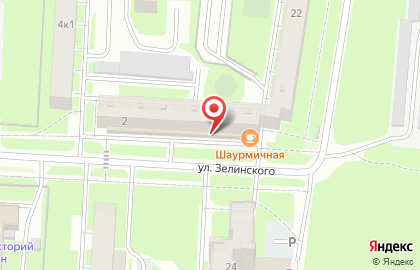 Магазин Цветочный мир на улице Зелинского на карте