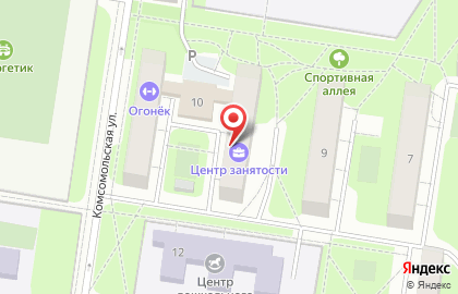 Центр Занятости Населения на Комсомольской на карте