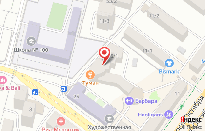 Атака на улице Бабушкина на карте