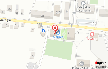 Супермаркет Магнит в Белгороде на карте