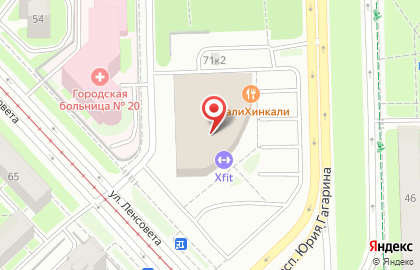Спортивная школа Выше всех на проспекте Юрия Гагарина на карте
