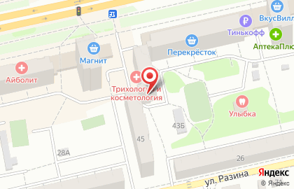 СЦ "РАЙМ" на проспекте Ленина на карте