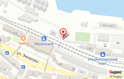 Махачкалинский морской торговый порт на карте