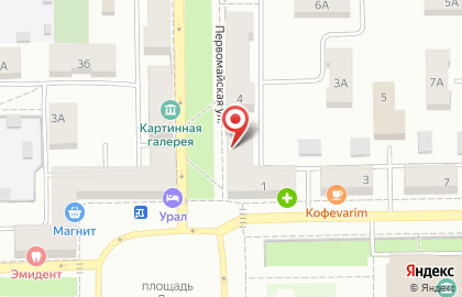 Стоматологический центр Дентал Арт на Первомайской улице на карте