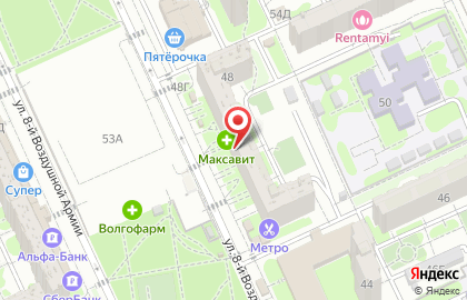 Магазин расходных материалов для салонов красоты Азбука красоты на улице 8-й Воздушной Армии на карте