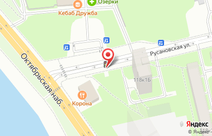 Продуктовый магазин Белорусский дворик на Октябрьской набережной на карте