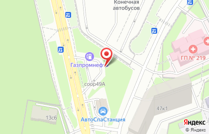 АЗС Газпромнефть на бульваре Яна Райниса на карте
