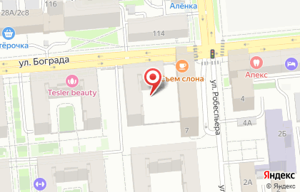 Автостоянка в Красноярске на карте