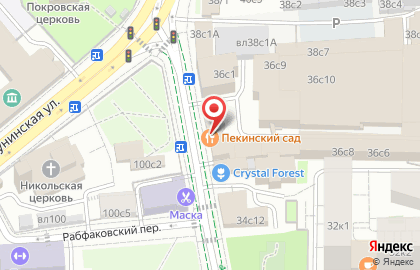 Пекинский сад на карте
